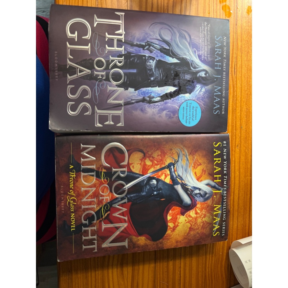Throne of Glass & Crown of Midnight Sarah J Maas Original Covers 2012 set